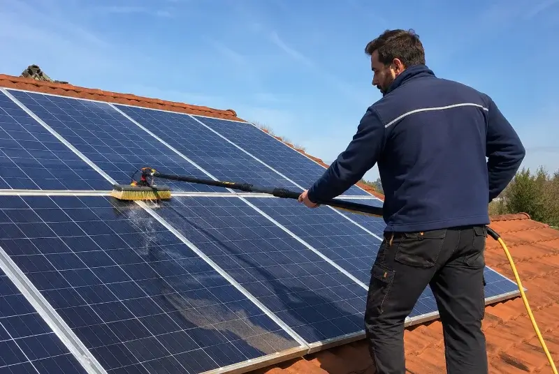 Nettoyage et entretien de panneaux solaires au Pallet