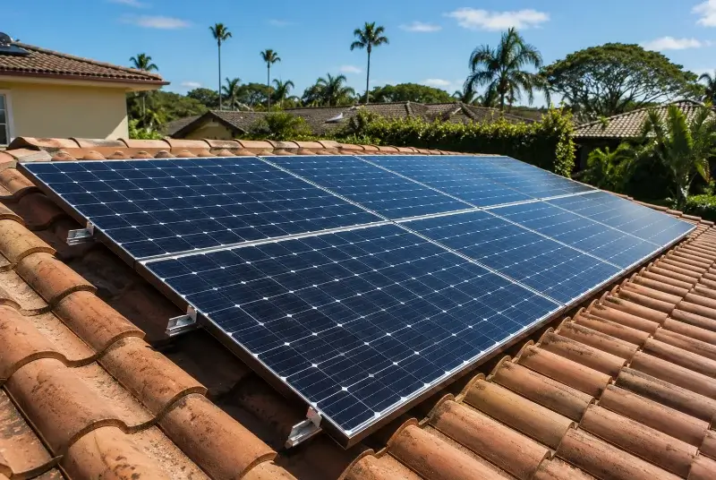 Installation de panneaux solaires au Pallet